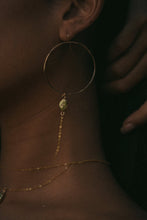 Load image into Gallery viewer, Sunset Green Pearl Hoops - Toasted Jewelry
