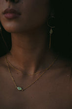 Load image into Gallery viewer, Puerto Green Pearl Hoops - Toasted Jewelry