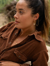 Load image into Gallery viewer, Diamond Pearl and Ear Cuff Huggie Set - Toasted Jewelry