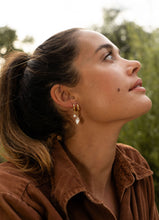 Load image into Gallery viewer, Diamond Pearl and Ear Cuff Huggie Set - Toasted Jewelry