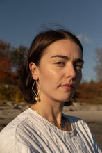 Load image into Gallery viewer, Skye Abalone Diamond Hoops