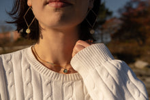 Load image into Gallery viewer, Skye Abalone Diamond Hoops