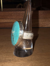 Load image into Gallery viewer, Turquoise Sterling Silver - Size 8 1/2 - Toasted Jewelry