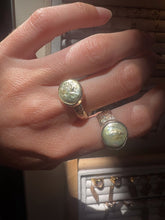 Load image into Gallery viewer, Green Pearl Floral Band - Toasted Jewelry
