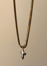 Load image into Gallery viewer, Pearl Cross Herringbone - Toasted Jewelry