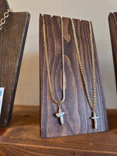 Load image into Gallery viewer, Pearl Cross Herringbone - Toasted Jewelry