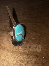 Load image into Gallery viewer, Turquoise Sterling Silver - Size 8 1/2 - Toasted Jewelry