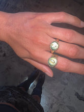 Load image into Gallery viewer, Green Pearl Floral Band - Toasted Jewelry