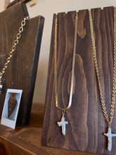 Load image into Gallery viewer, Pearl Cross Herringbone - Toasted Jewelry