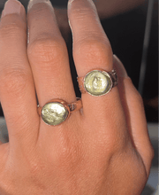Load image into Gallery viewer, Green Pearl Floral Band - Toasted Jewelry