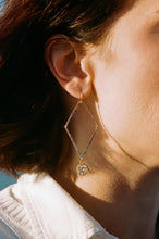 Load image into Gallery viewer, Skye Abalone Diamond Hoops