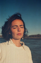 Load image into Gallery viewer, Skye Abalone Diamond Hoops