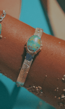 Load image into Gallery viewer, Sharkey Turquoise Floral Cuff - Toasted Jewelry