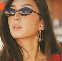 Load image into Gallery viewer, Siren Blue Pearl Momi Hoops