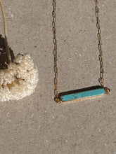 Load image into Gallery viewer, Turquoise Bar Link Chain - Toasted Jewelry