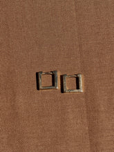 Load image into Gallery viewer, 14k Yellow Gold Square Huggies - Toasted Jewelry