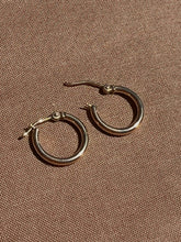 Load image into Gallery viewer, 14k Yellow Gold Mini Huggies - Toasted Jewelry