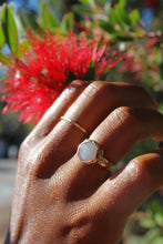 Load image into Gallery viewer, Rainbow Moonstone Floral Band - Toasted Jewelry