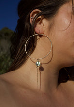 Load image into Gallery viewer, Dainty Abalone Hoops - Toasted Jewelry