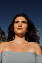 Load image into Gallery viewer, Dainty Abalone Hoops - Toasted Jewelry