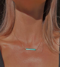 Load image into Gallery viewer, Turquoise Bar Link Chain - Toasted Jewelry