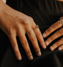 Load image into Gallery viewer, Dainty Beaded Ring Set (4 rings) - Toasted Jewelry