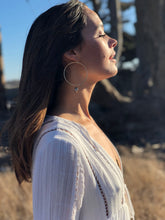 Load image into Gallery viewer, Dainty Baroque Pearl Hoops - Toasted Jewelry