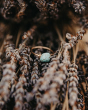 Load image into Gallery viewer, Dainty Hammered Turquoise Ring - Toasted Jewelry