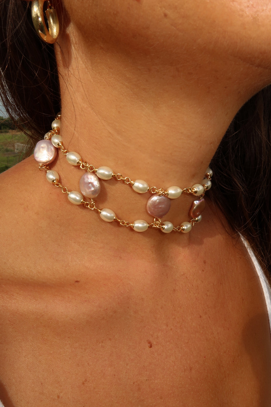 Mabelline Pearl Choker