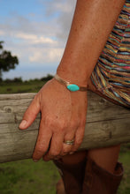 Load image into Gallery viewer, Minnie Turquoise Marquise Floral Cuff
