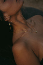 Load image into Gallery viewer, Puerto Green Pearl Hoops
