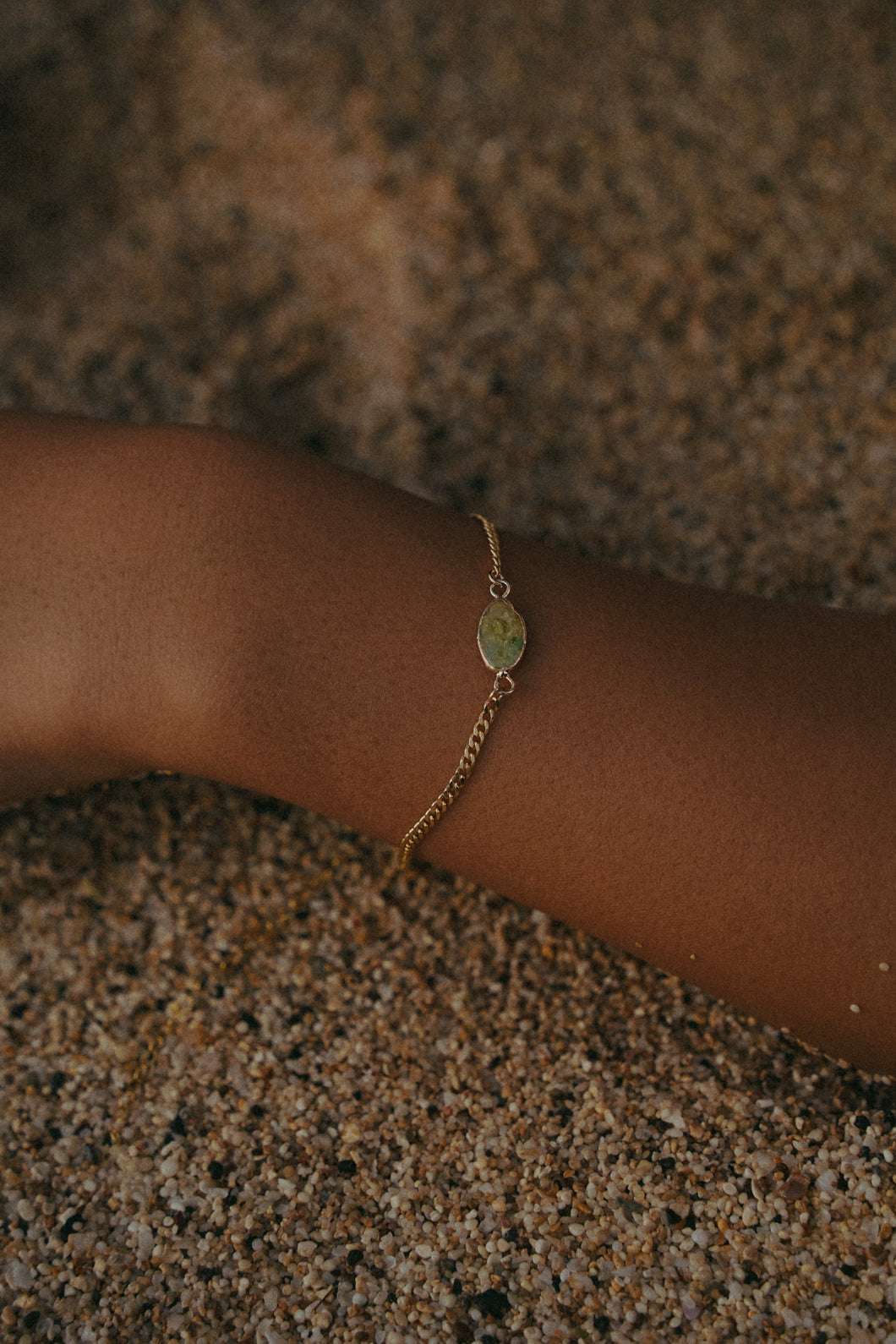 Aiko Green Pearl Bracelet