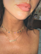 Load image into Gallery viewer, Rainbow Star Choker to Necklace
