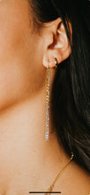Load image into Gallery viewer, 2 Tone Figaro Chain Earrings
