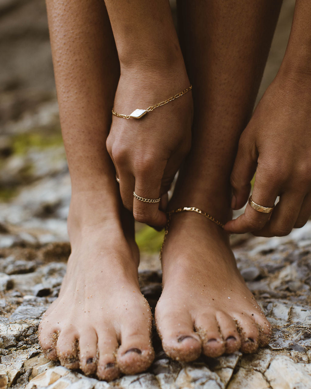 Diamond Shaped Pearl Bracelet/Anklet