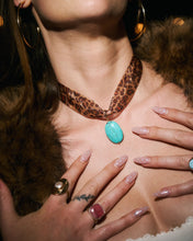Load image into Gallery viewer, Dolly Shoelace Necklace in Turquoise

