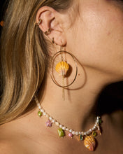 Load image into Gallery viewer, Sunrise Shell Momi Hoops
