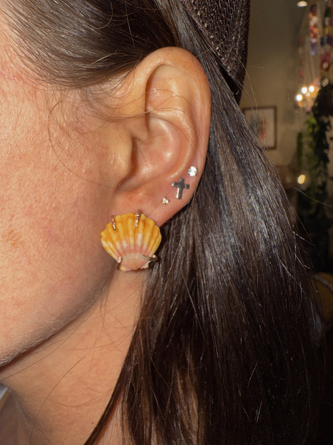 Sunrise Shell Studs