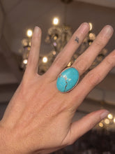 Load image into Gallery viewer, Turquoise Sterling Silver- Size 8 1/2
