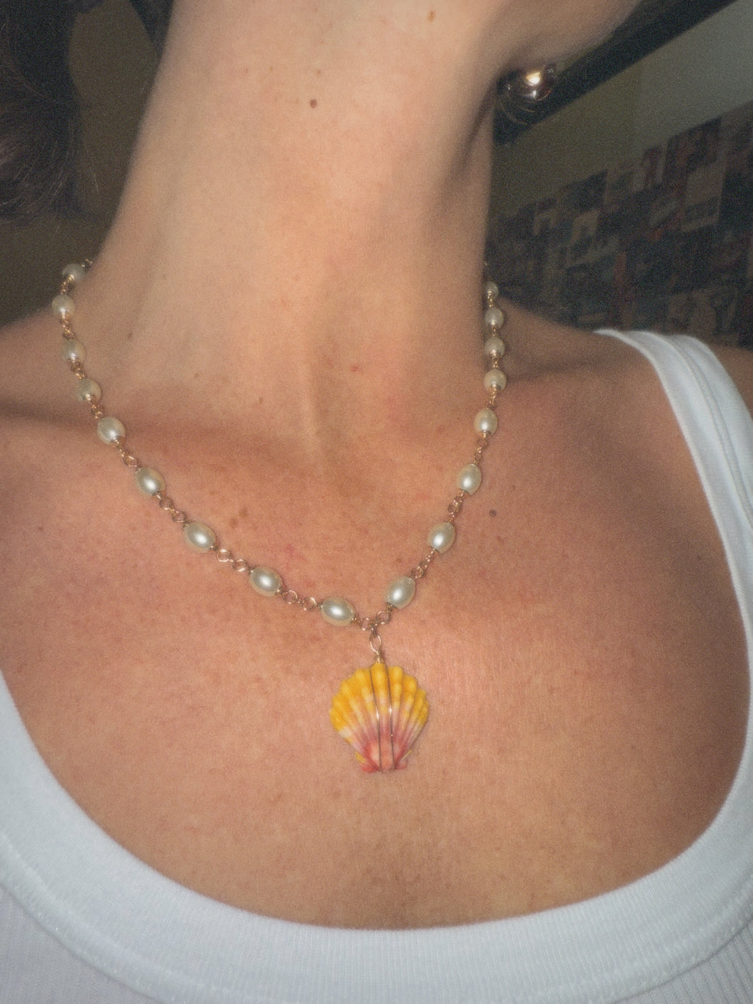 Trudy Sunrise Shell Necklace