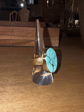 Load image into Gallery viewer, Turquoise 14k Gold Filled- Size 7 1/2
