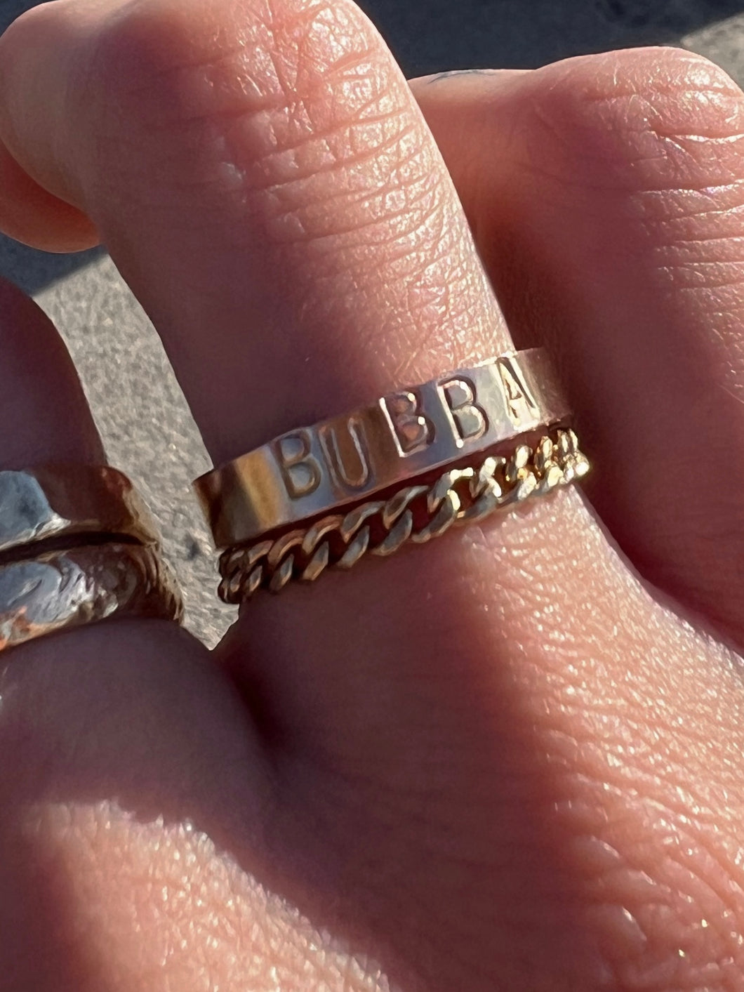 Custom 14k Gold Filled Band, personalized just fa you!