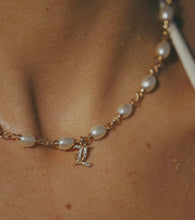 Load image into Gallery viewer, Trudy Pearl Custom Initial Necklace
