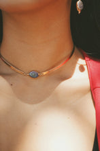 Load image into Gallery viewer, Siren Blue Pearl Pieces (choker, bracelet, mini hoops)
