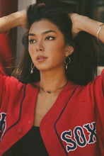 Load image into Gallery viewer, Siren Blue Pearl Pieces (choker, bracelet, mini hoops)
