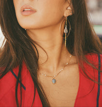 Load image into Gallery viewer, Siren Blue Pearl Kiki Necklace
