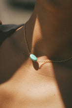 Load image into Gallery viewer, Nixie Blue Pearl Rolo Necklace
