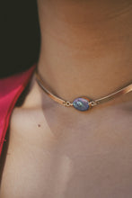 Load image into Gallery viewer, Siren Blue Pearl Pieces (choker, bracelet, mini hoops)
