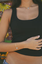 Load image into Gallery viewer, iLia Blue Pearl Figaro Bracelet
