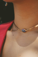 Load image into Gallery viewer, Siren Blue Pearl Pieces (choker, bracelet, mini hoops)
